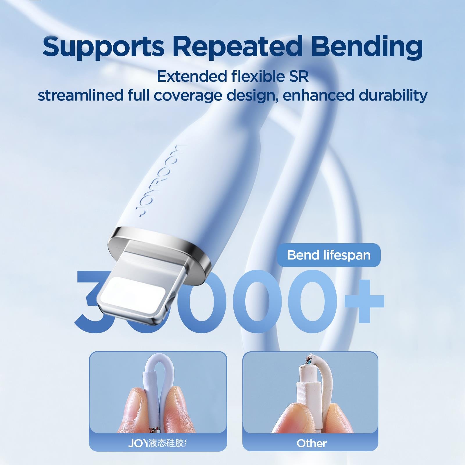 JOYROOM SA29-AL3 3A USB A-LIGHTNING 1.2M-BLUE