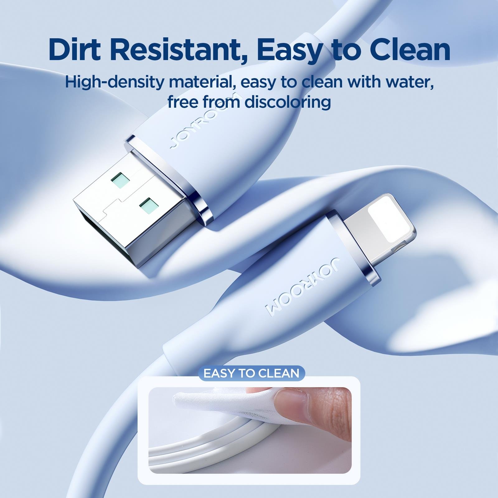 JOYROOM SA29-AL3 3A USB A-LIGHTNING 1.2M-BLUE