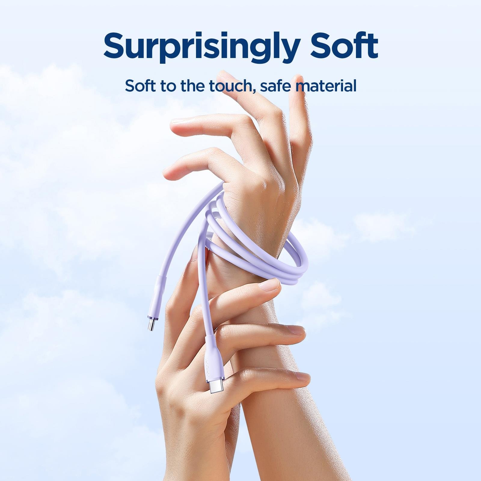 JOYROOM SA29-CC5 100W TYPE C-TYPE C 1.2M-PURPLE