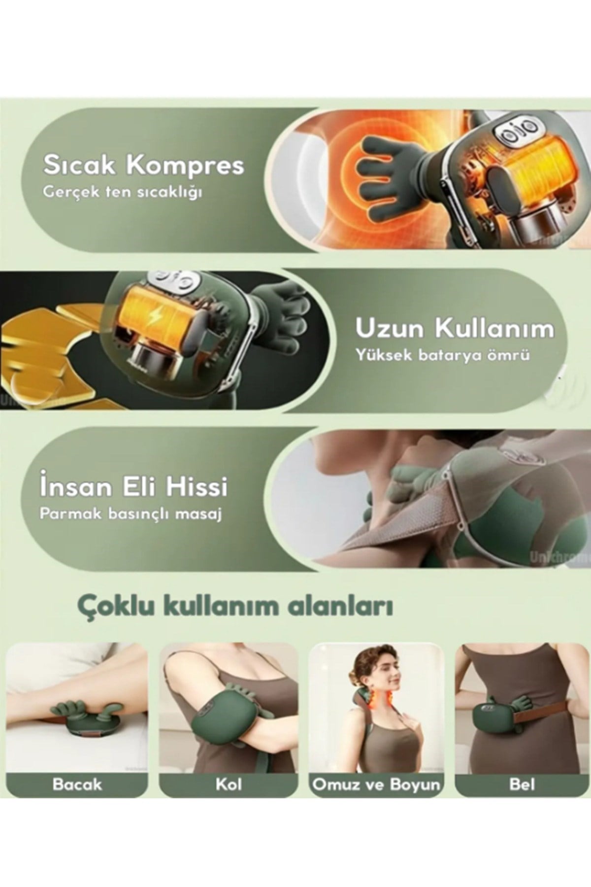 Laiser Isı Destekli Boyun Omuz ve Sırt,Derin Doku Masaj Cihazı