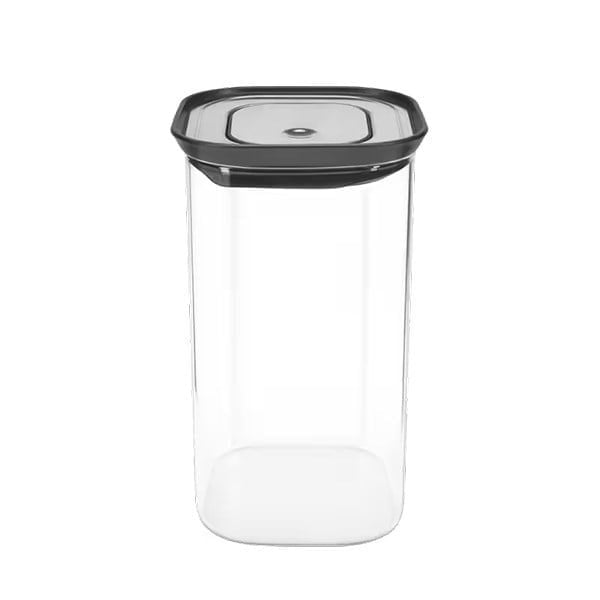 Lurch - 1,400 ml Borosilikat Cam Saklama Kabı, Paslanmaz Çelik Vakum Valfli Kapak - 240842