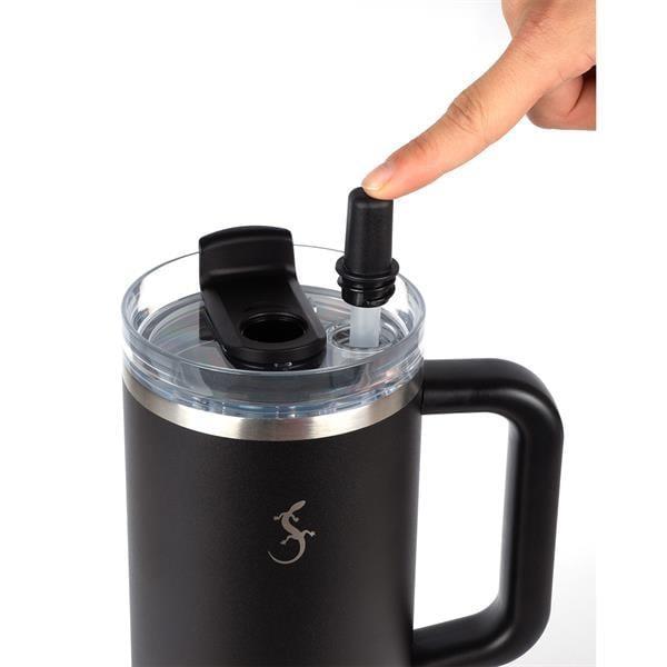 Lurch - “Big Cup” 1.2 L Adaçayı Yeşil, paslanmaz Çelik Termos - Uzatılabilir Pipetli, Çift Cidarlı, Sızdırmaz - 240877