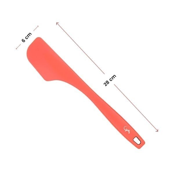 Lurch - Platin Silikon Hamur Kazıyıcı 28 cm Somon - Yanmaz, Yapışmaz, Bükülmez, Çizmez, Tat ve Koku Bırakmaz - 240066