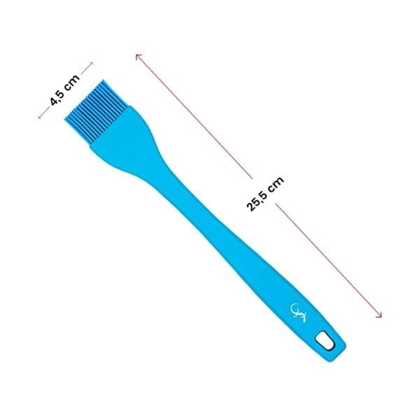 Lurch - Platin Silikon Pasta Fırçası 25,5 cm Mavi - Yanmaz, Yapışmaz, Bükülmez, Çizmez, Tat ve Koku Bırakmaz - 240111