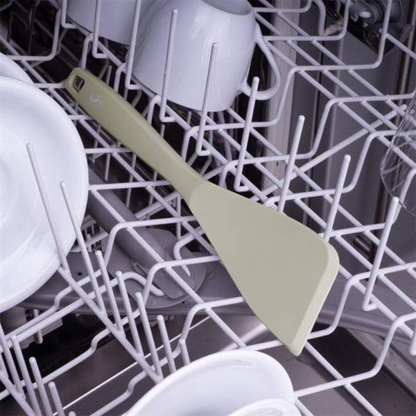 Lurch - Platin Silikon Spatula 28 cm Açık Gri - Yanmaz, Yapışmaz, Bükülmez, Çizmez, Tat ve Koku Bırakmaz - 240004