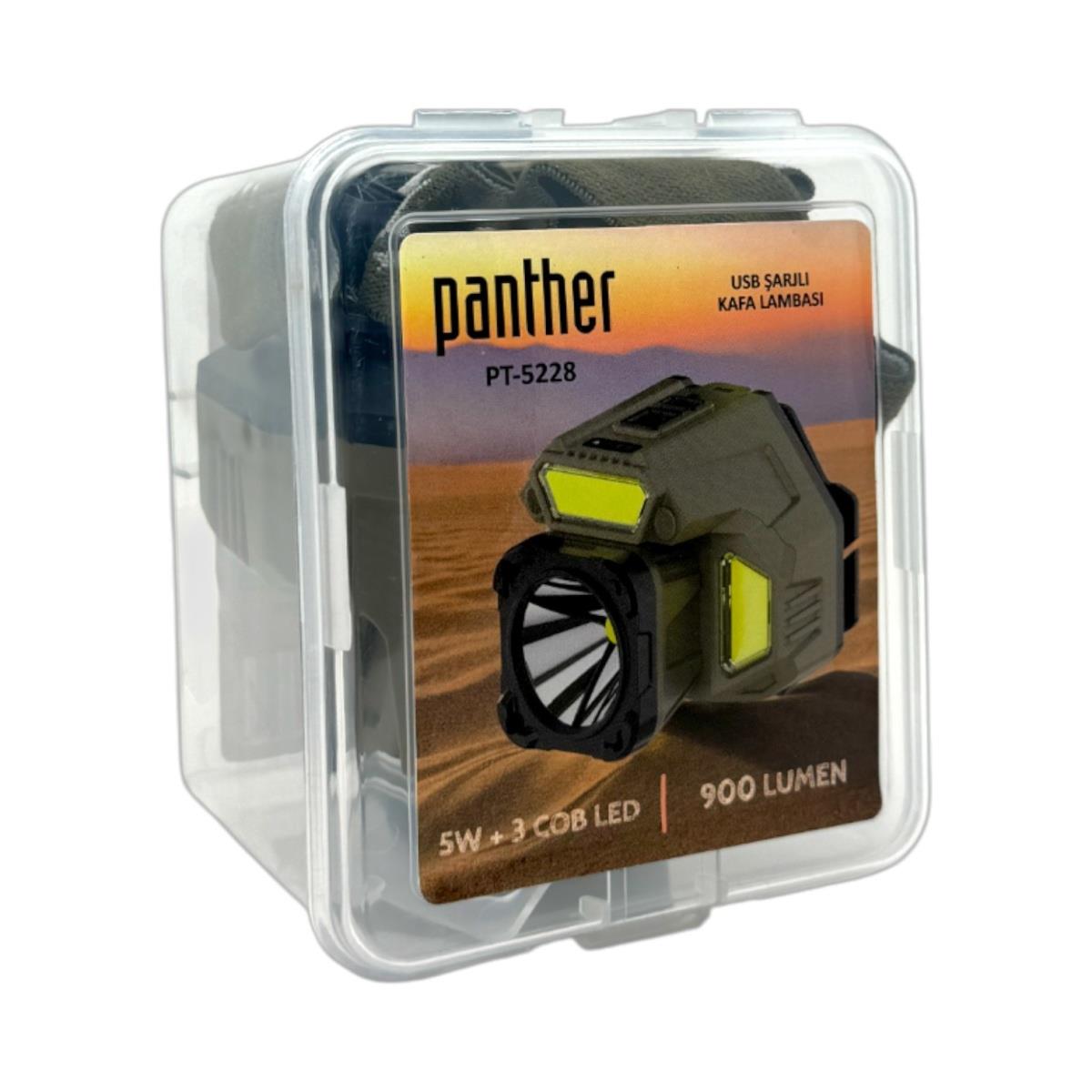 PANTHER PT-5228 USB ŞARJLI KAFA LAMBASI