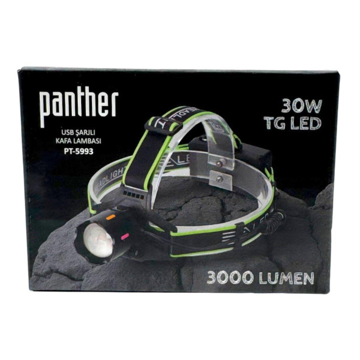 PANTHER PT-5993 USB ŞARJLI KAFA LAMBASI