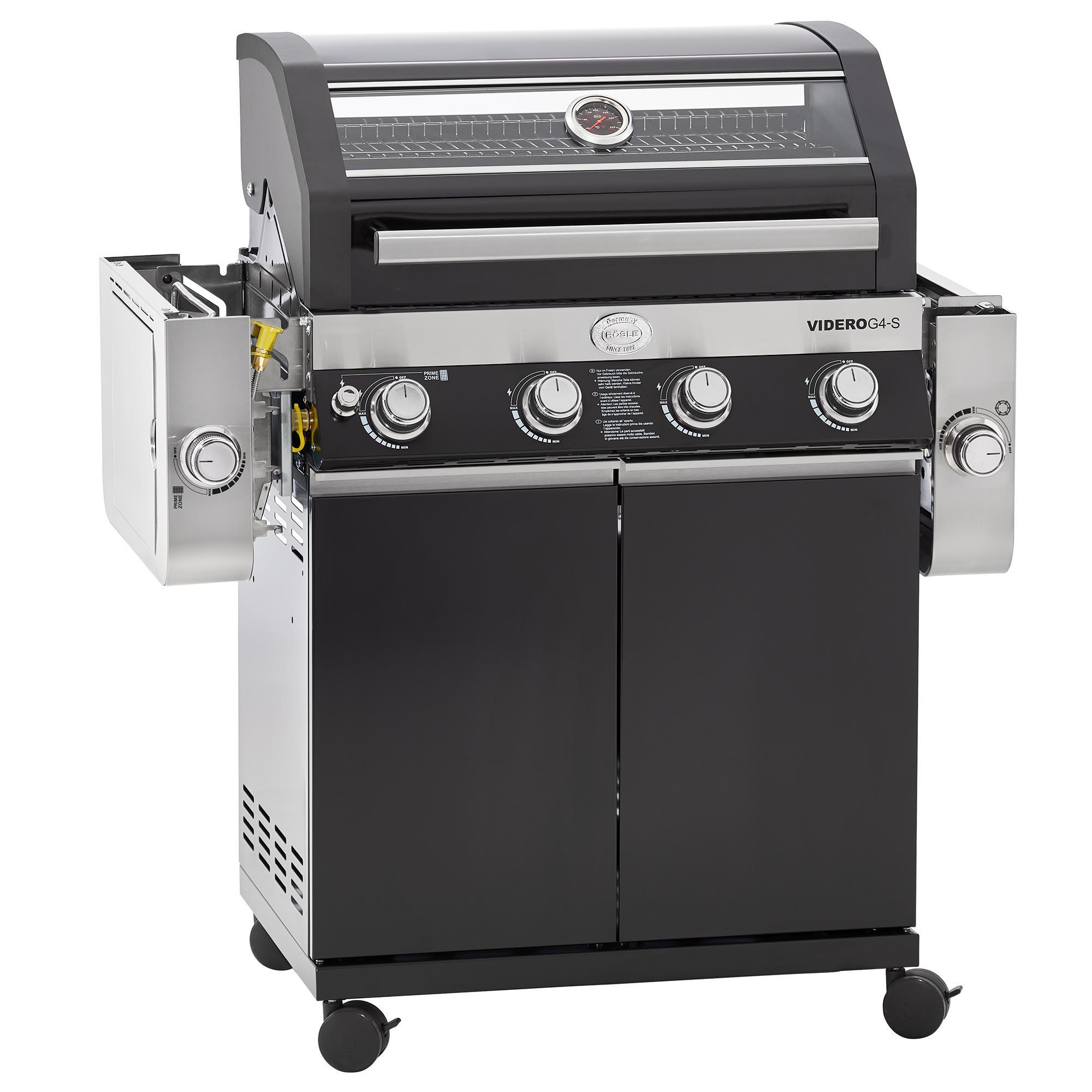 Rösle Videro G4-S Vario Gazlı Barbekü İstasyonu Siyah 25531