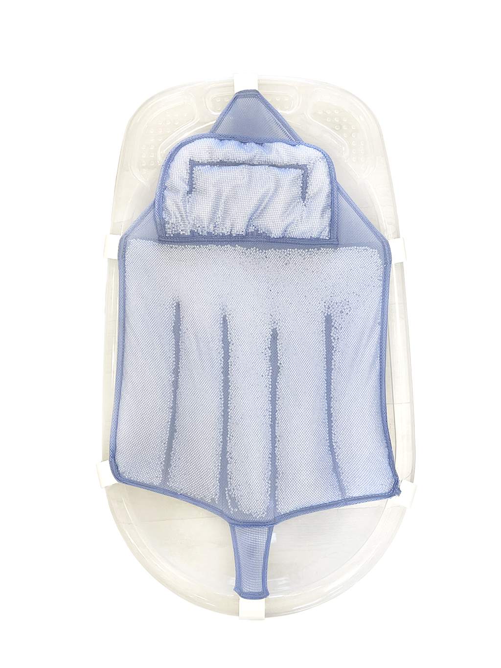 Sema Baby Köpüklü Kafa Destekli Bebek Banyo Filesi - Mavi