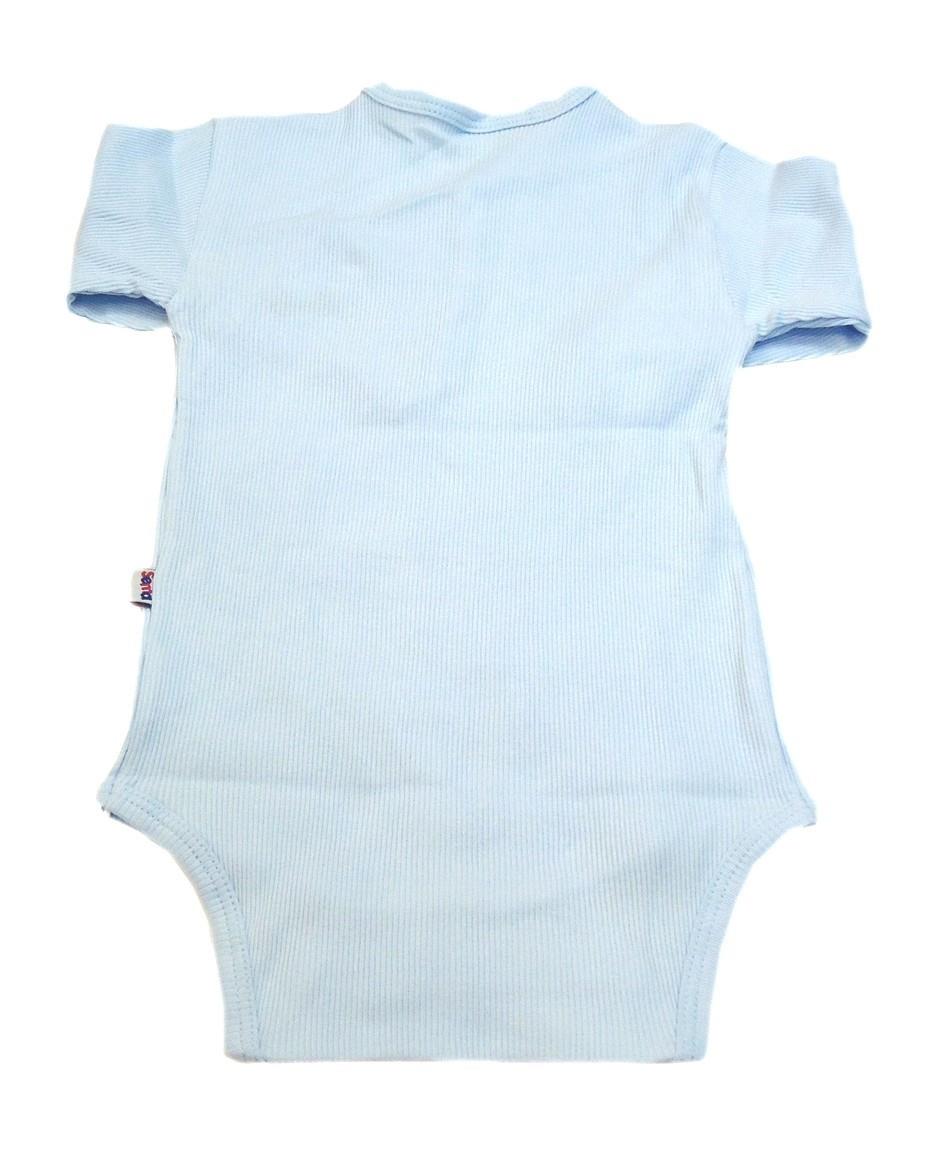 Sema Baby Uzun Kol Kaşkorse Badi (Body) - Mavi  6-12 Ay