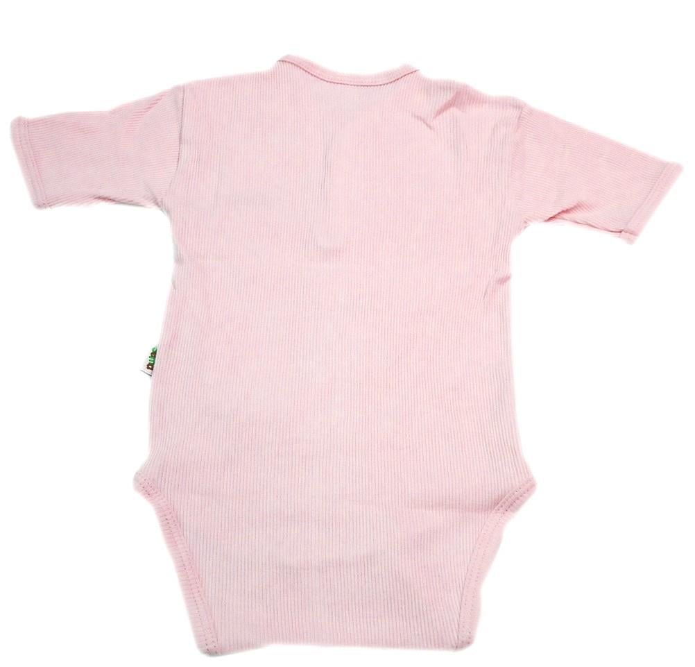 Sema Baby Yarım Kol Kaşkorse Badi (Body) - Pembe  12-18 Ay