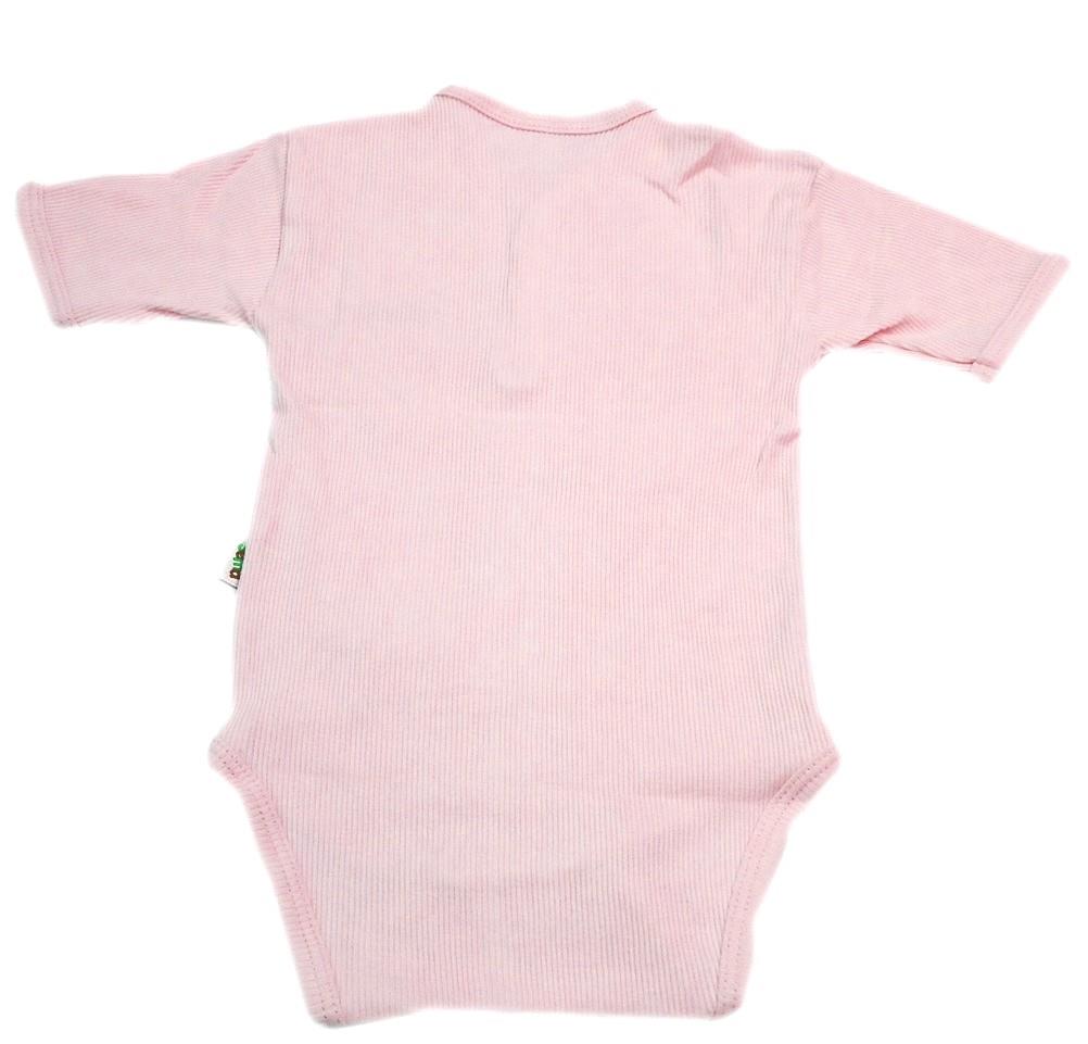 Sema Baby Yarım Kol Kaşkorse Badi (Body) - Pembe  6-12 Ay