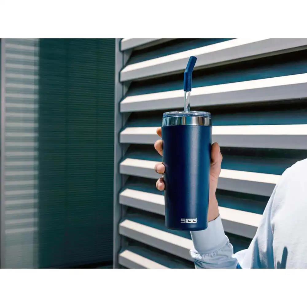 Sigg 6015.80 Helia 0,60LT Çelik Termos, Koyu Mavi