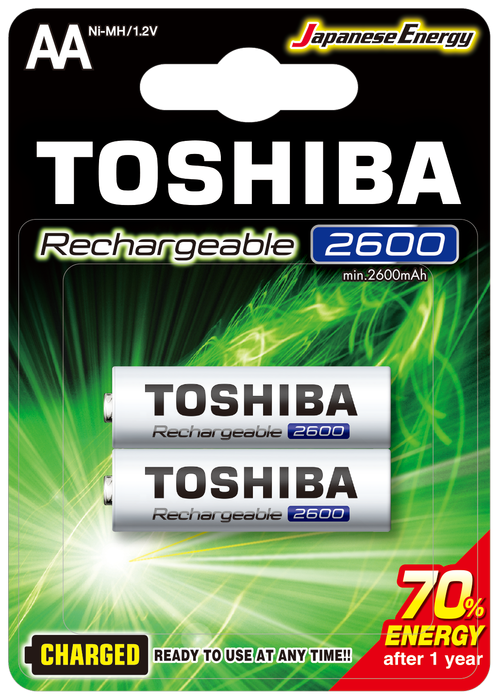 TOSHIBA 2600 MAH ŞARJLI KALEM PİL 2Lİ
