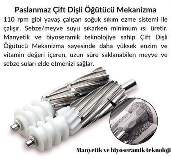 Tribest - Greenstar Elite Soğuk Sıkım Meyve Ve Sebze Sıkacağı - GSE-5010-F-Siyah