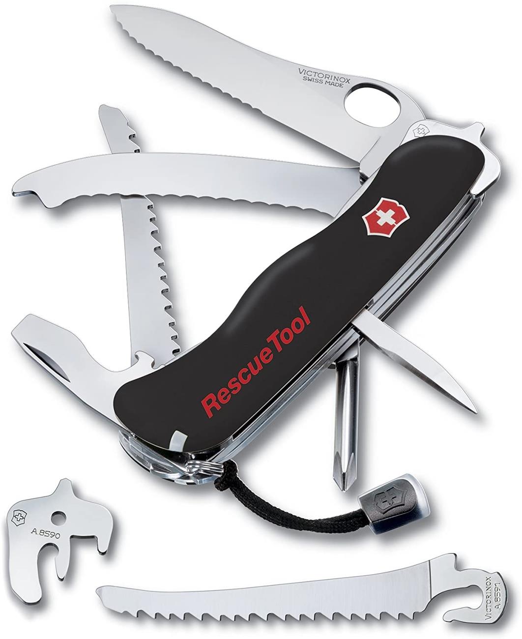 ​Victorinox 0.8623.MWN.3 RescueTool Siyah Hayat Kurtarma Çakısı