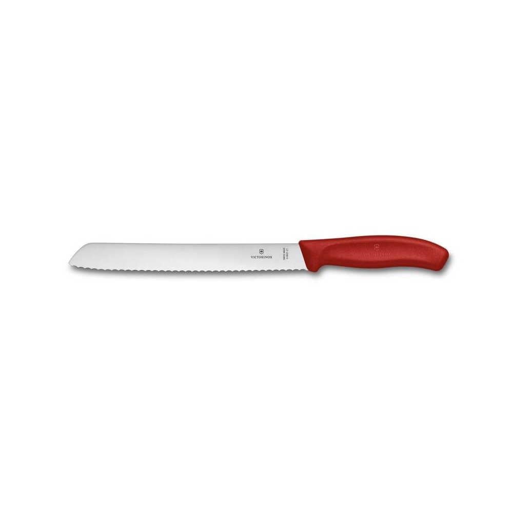 Victorinox 6.8631.21B 21cm Kırmızı Ekmek Bıçağı, Blisterli Paket