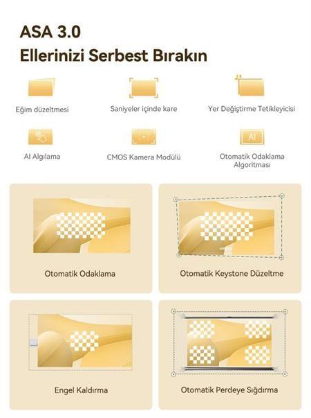 Wanbo Dali 1 Taşınabilir Projeksiyon Cihazı Bluetooth Hoparlör Modlu