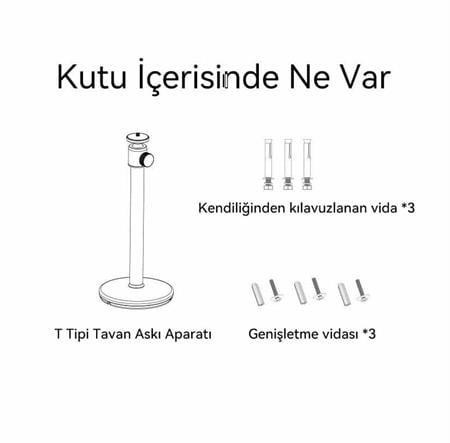 Wanbo Projeksiyon T Tipi Tavan Askı Aparatı