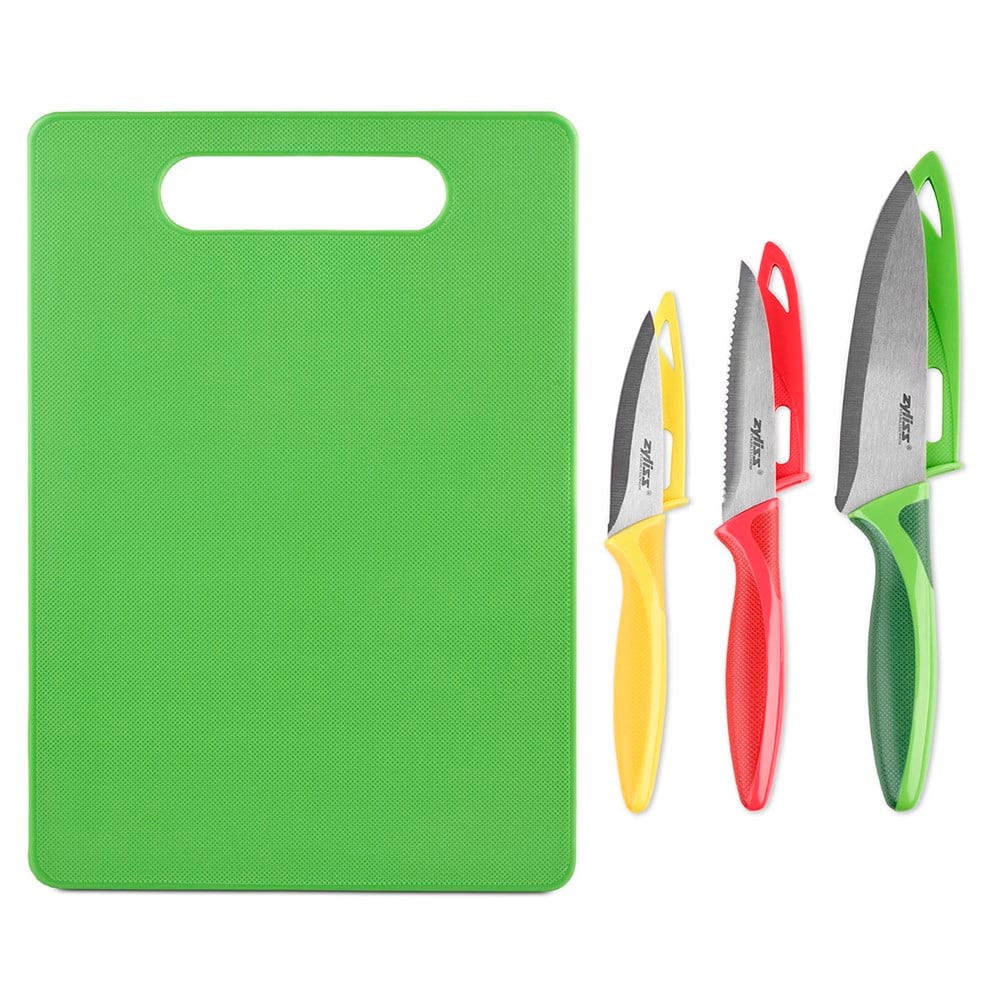 ​Zyliss E910047 Kesme Tahtası ve 3lü Bıçak Seti