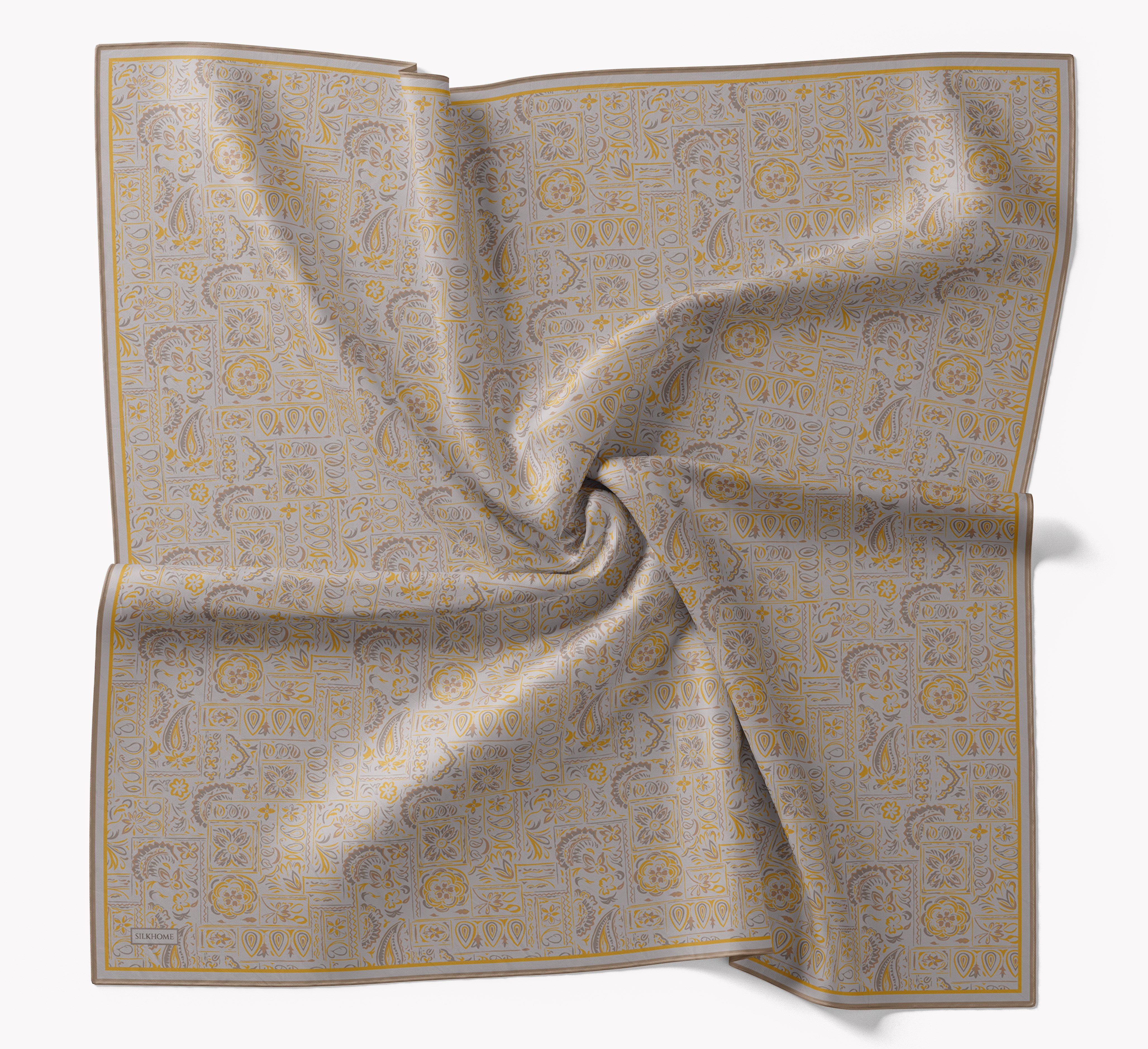 73165-11Soft Eşarp Etnik Gri