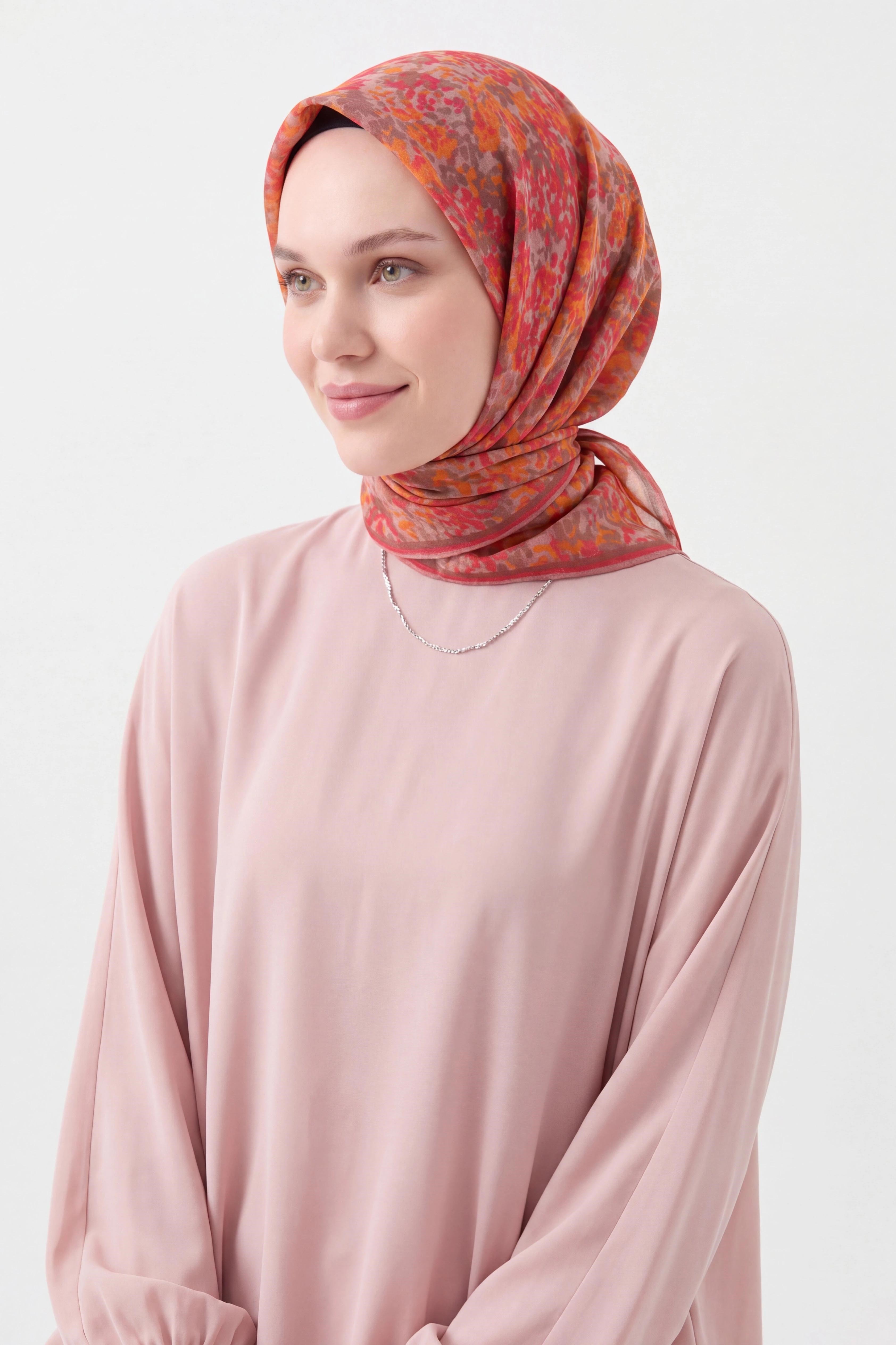73166-03Soft Eşarp Autumn Bloom Fuşya