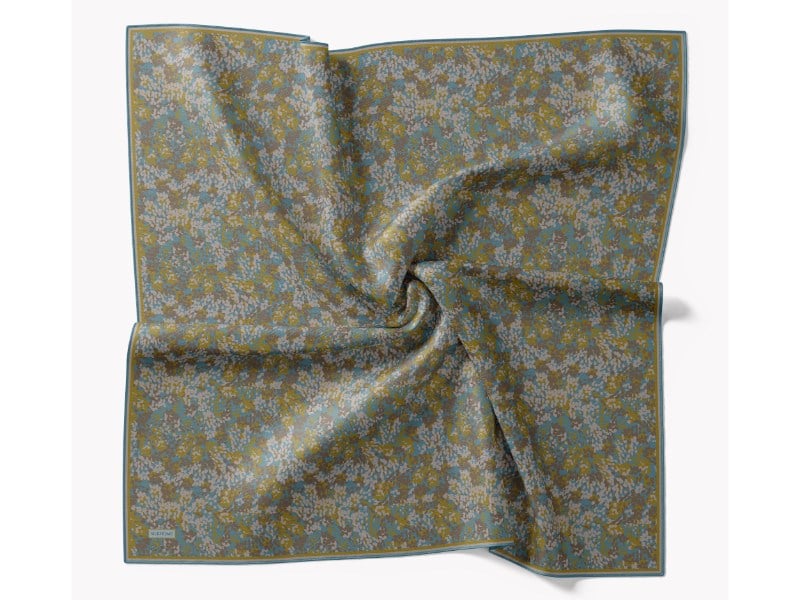 73166-05Soft Eşarp Autumn Bloom Gök Mavisi