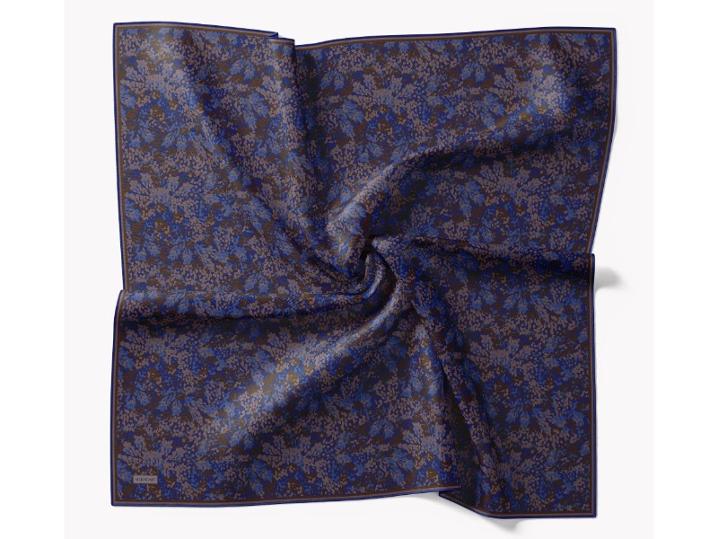 73166-08Soft Eşarp Autumn Bloom Saks Mavisi