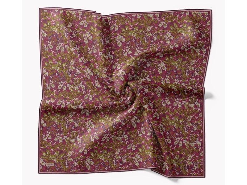 73166-12Soft Eşarp Autumn Bloom Mürdüm