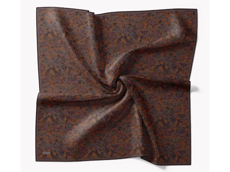 73166-16Soft Eşarp Autumn Bloom Koyu Turuncu
