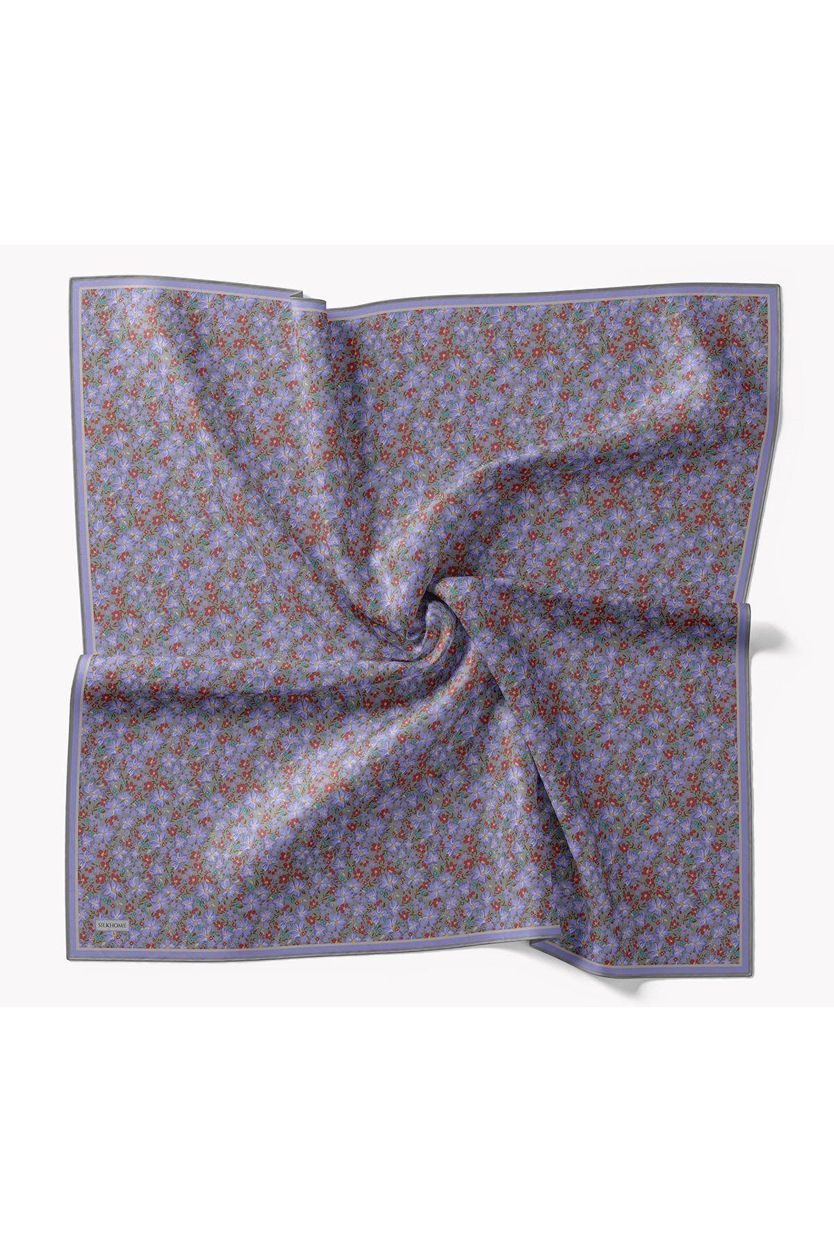 73168-25Soft Eşarp Mini Floral Lila