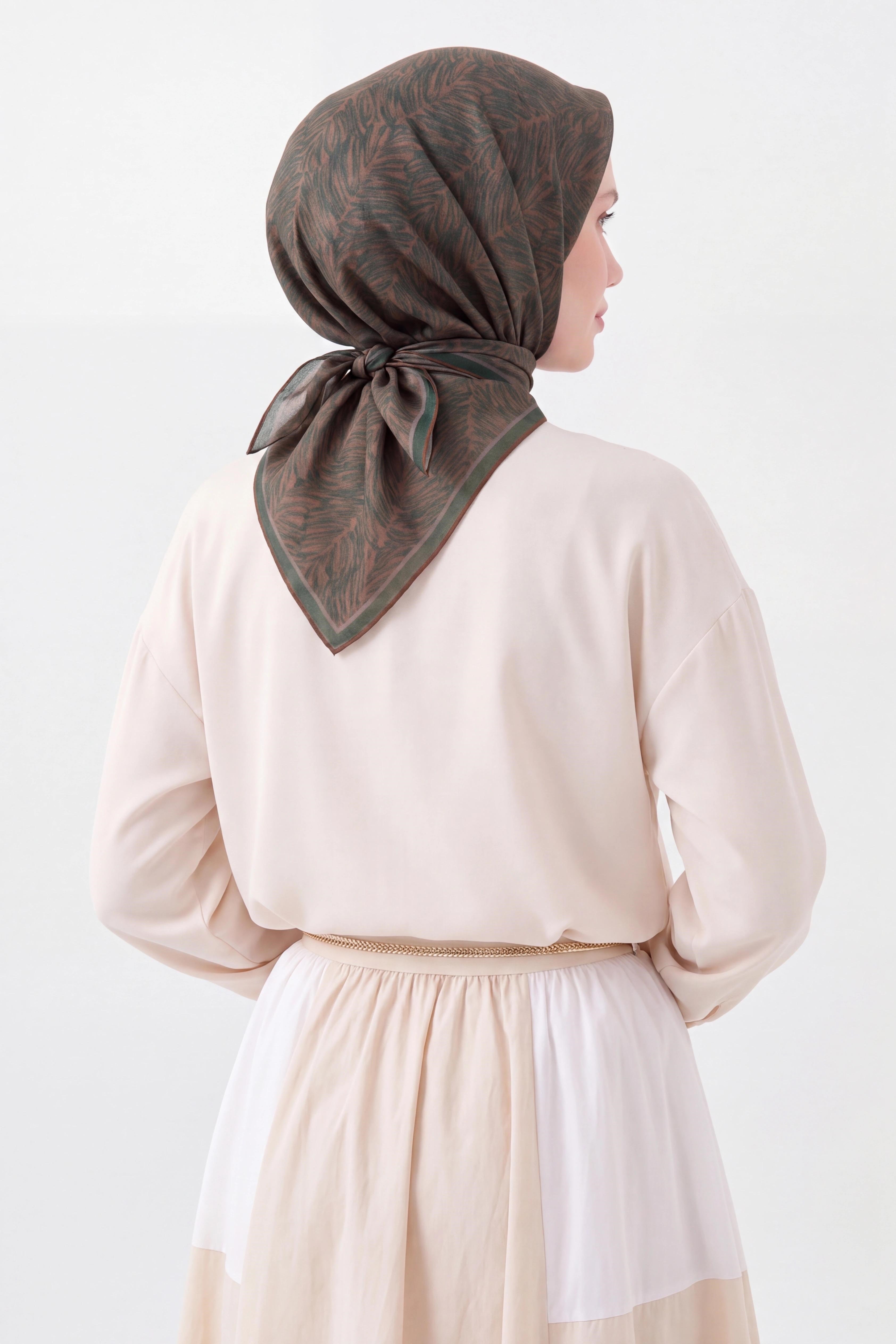 73169-04Soft Eşarp Petra Yeşil