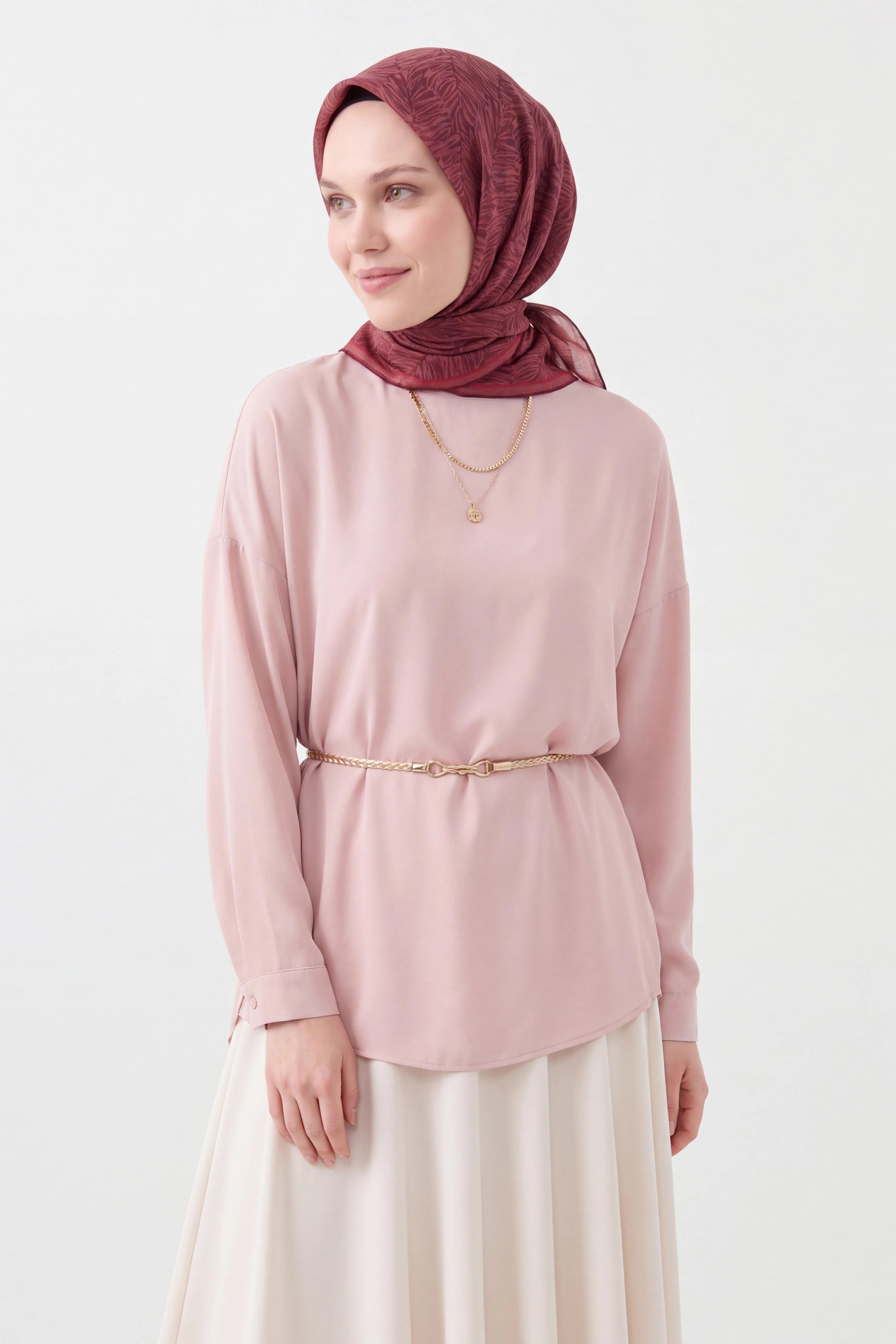73169-08Soft Eşarp Petra Şarabi