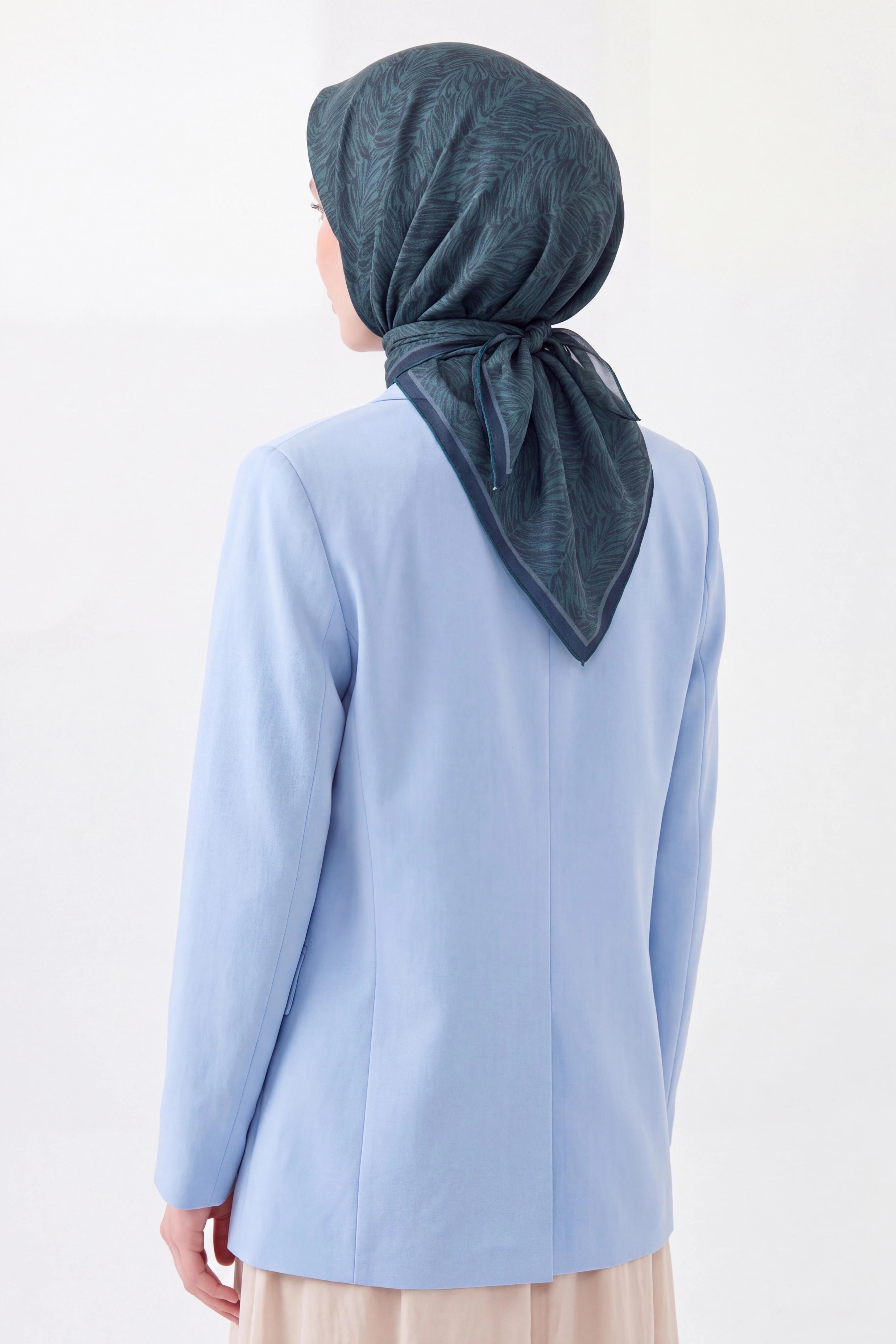 73169-11Soft Eşarp Petra Koyu Turkuaz