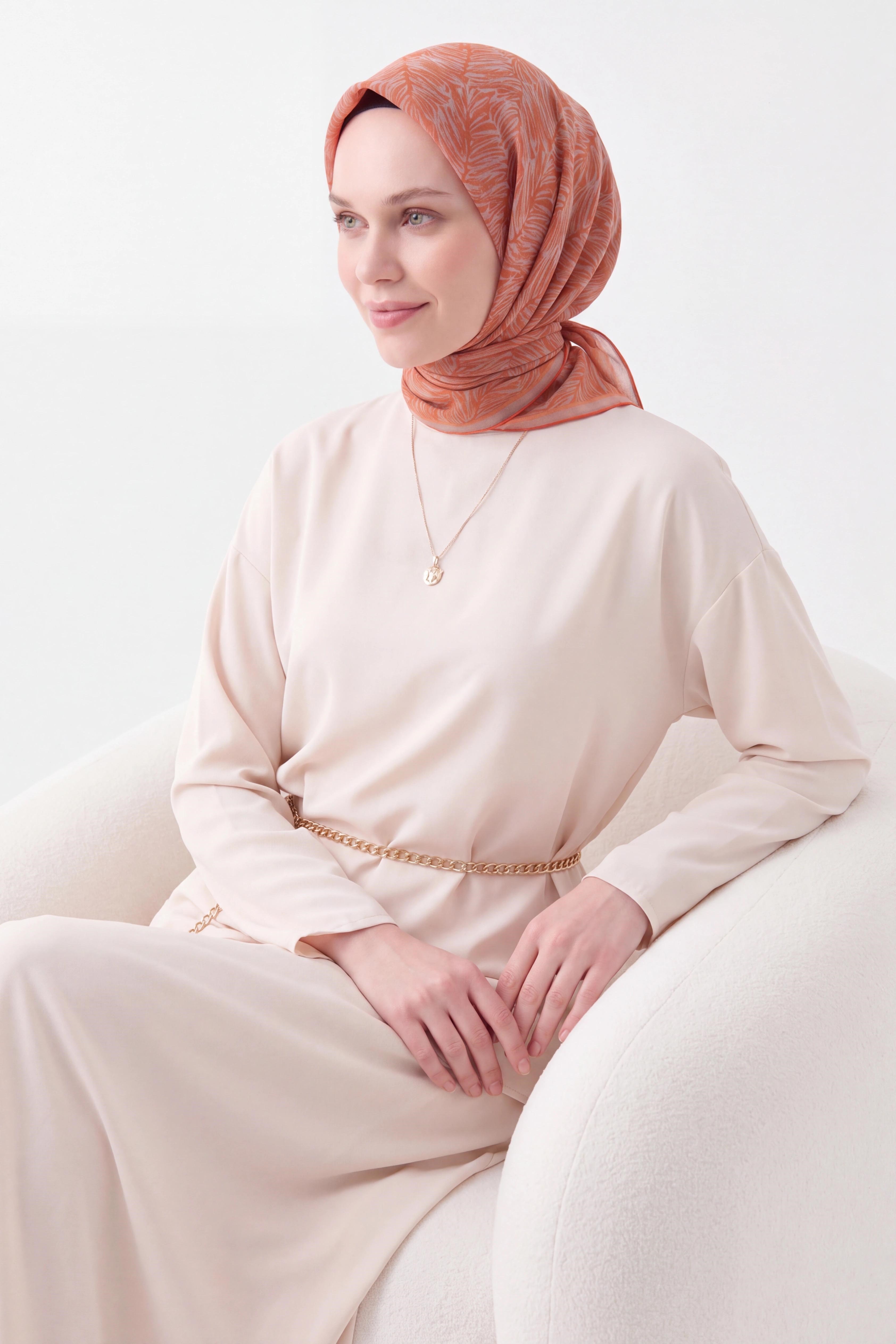 73169-14Soft Eşarp Petra Turuncu