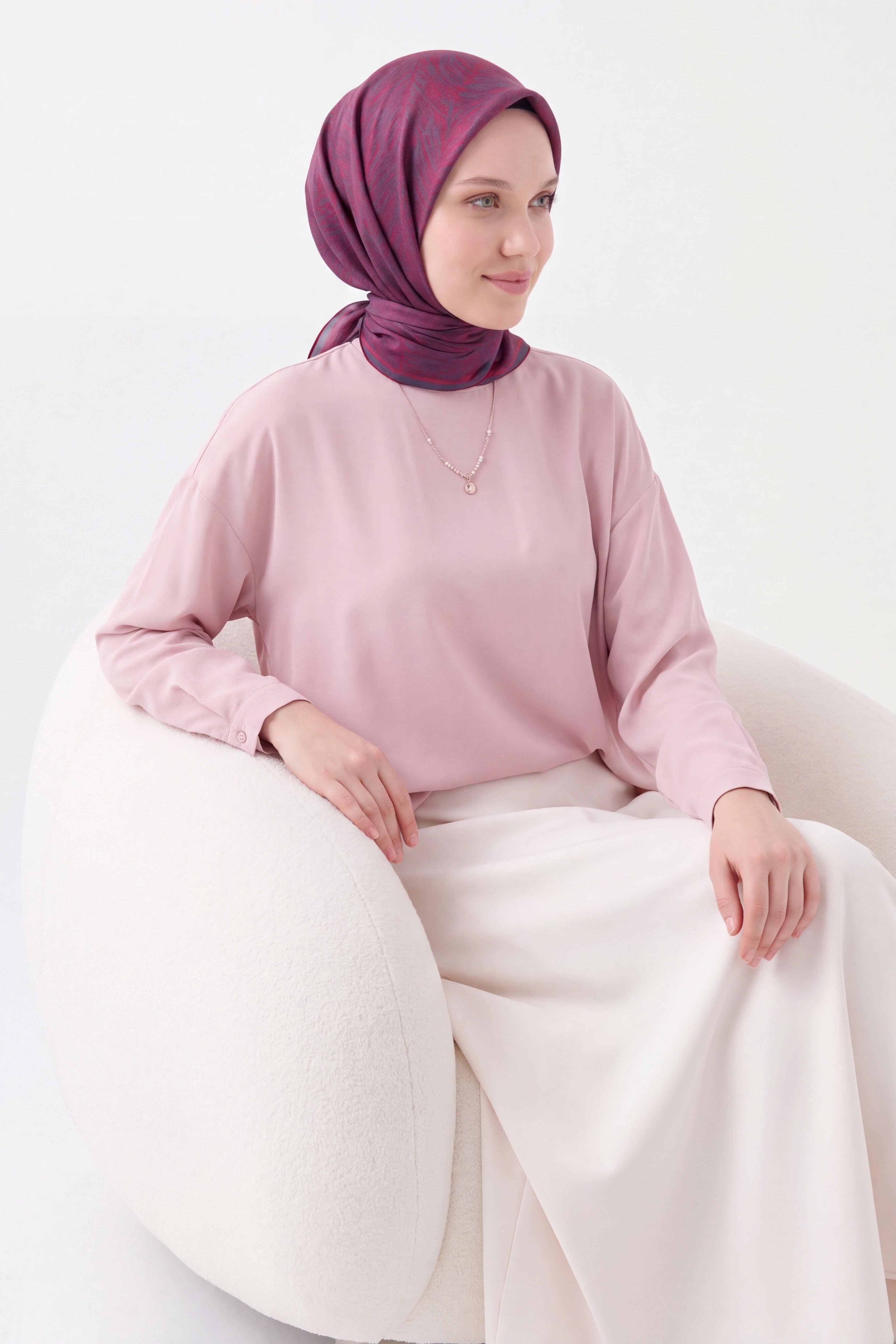 73169-18Soft Eşarp Petra Fuşya