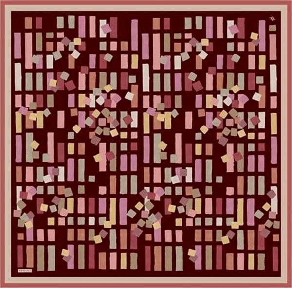 Armine Çiçek Desenli İpek Sura Eşarp 9341 34