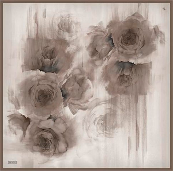 Armine Çiçek Desenli Saf İpek Twill Eşarp 9305D 85
