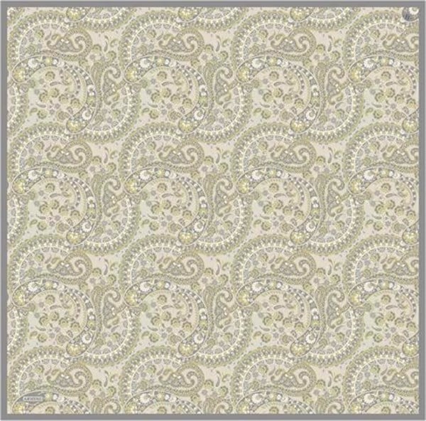 Armine Etnik Desenli Saf İpek Twill Eşarp 9304D 07