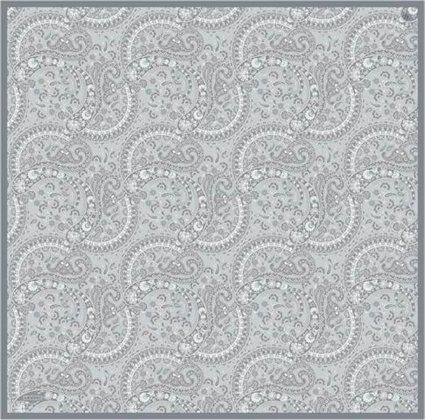 Armine Etnik Desenli Saf İpek Twill Eşarp 9304D 02