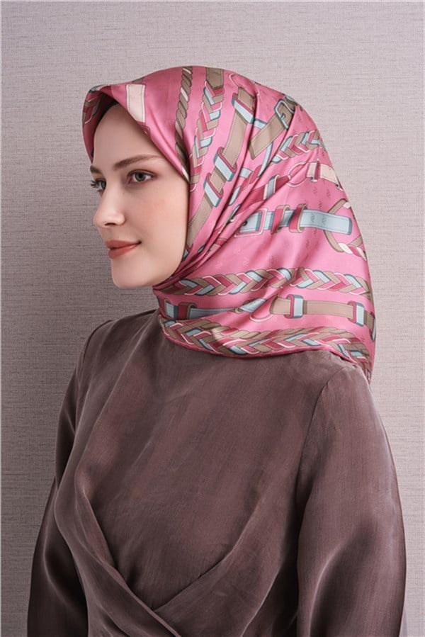 Armine Jakarlı İpek Eşarp 9607D 06