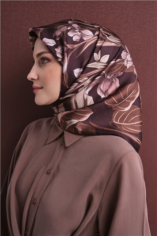 Armine Jakarlı İpek Eşarp 9608D 50