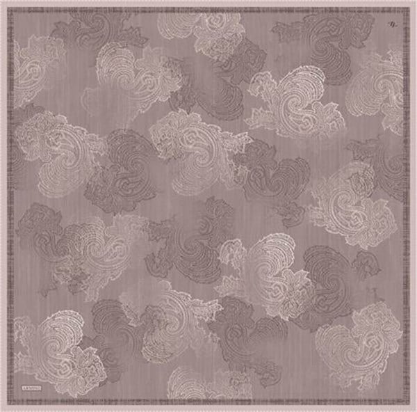 Armine Klasik Desenli Saf İpek Twill Eşarp 9428D 37