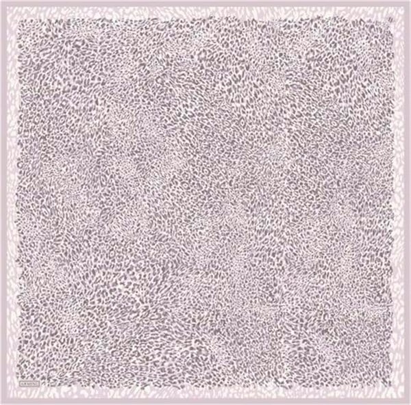 Armine Leopar Desenli Saf İpek Twill Eşarp 9352D 82