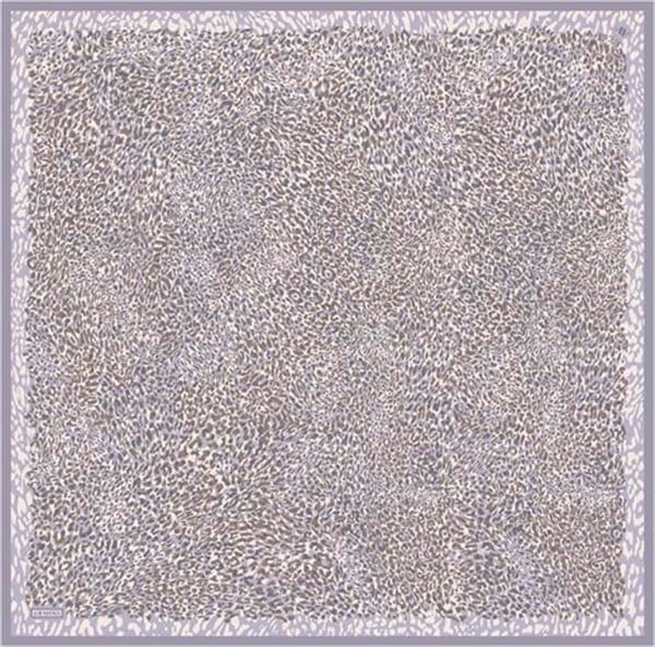 Armine Leopar Desenli Saf İpek Twill Eşarp 9352D 06