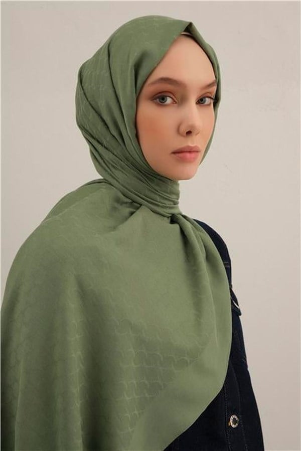 Armine Link Desen Bambu Cotton Şal 48