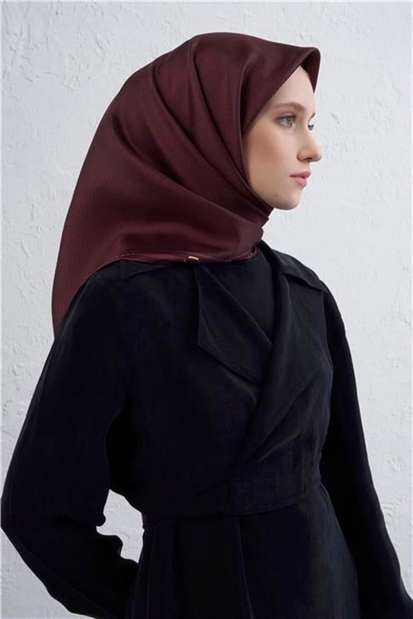 Armine Monogram Desenli Saf İpek Twill Eşarp 9401D 51