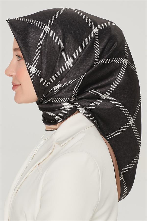 Armine Nostalji %100 İPEK Twill Eşarp 8564D-01