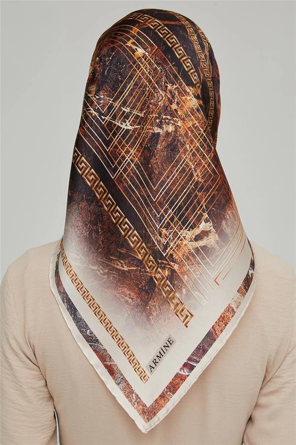 Armine Nostalji Serisi Sura İpek Eşarp 8615-03