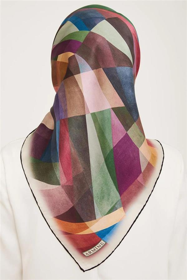 Armine Nostalji Serisi Sura İpek Eşarp 9024-01NS